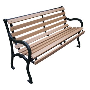 Iron Valley Slatted Bench